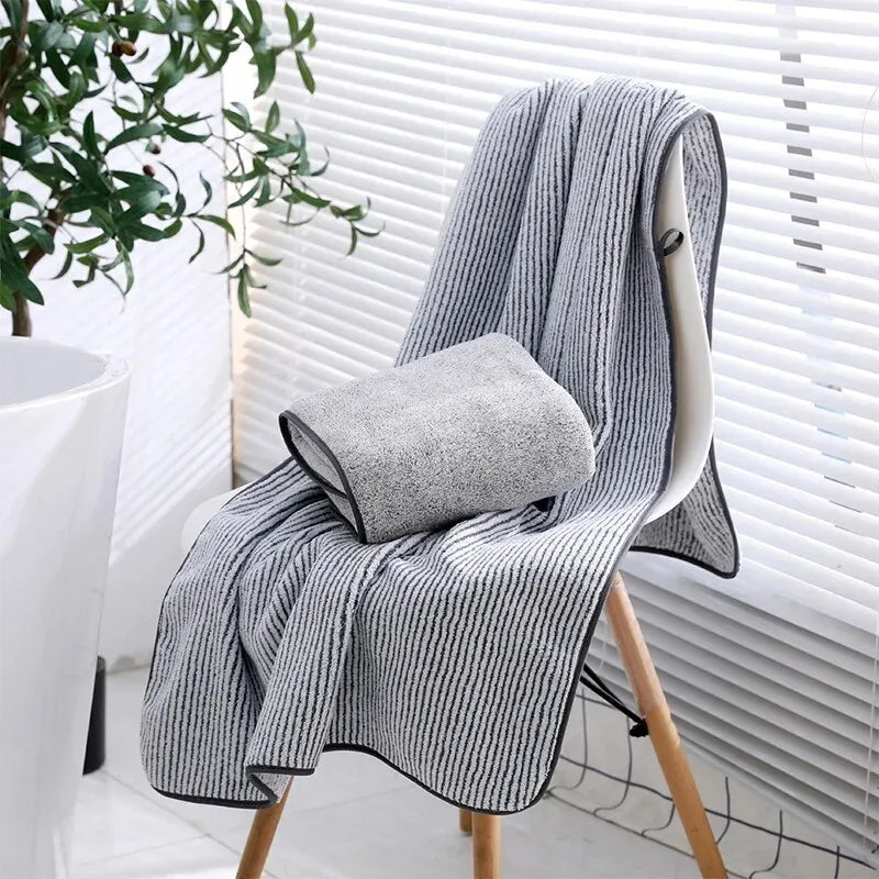 1PCS Thickened Bath Towels for The Body Microfiber Towel for Gym Sports Shower Robe for Spa Beath Home - BeeTrendyShop.COM