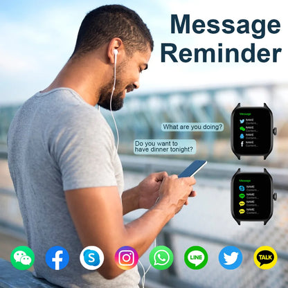 LAXASFIT H9 & H6 Smartwatch – Dial to Answer Calls, Heart Rate, Blood Oxygen, Bluetooth