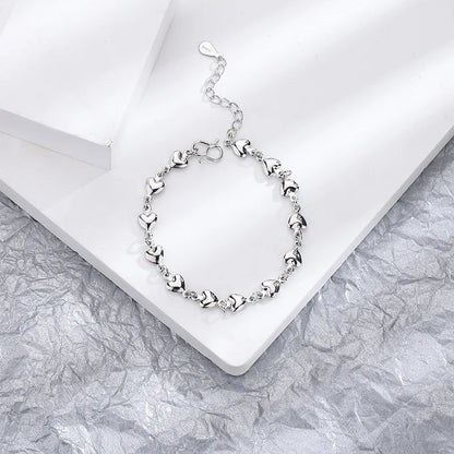 VENTFILLE 925 Silver Diamond Butterfly Bracelet – Adjustable Flower Jewelry for Women