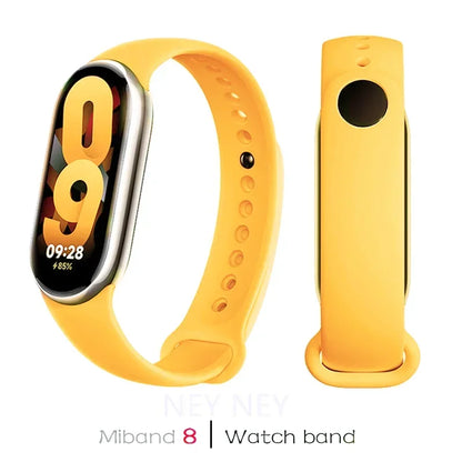 Silicone Sport Watchband for Xiaomi Mi Band 8 & 9 NFC – Waterproof Replacement Strap