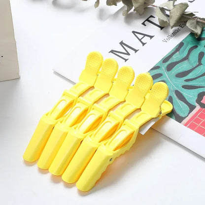 5Pcs Alligator Hair Clips – Plastic Barber Sectioning Clamps for Salon & Home