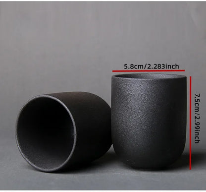 Ceramic Kung Fu Tea Cup 130ML – Handmade Porcelain Coffee Water Mug