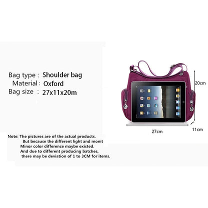 Women's casual large capacity crossbody bag, multifunctional waterproof shoulder bag, shopping handbag - BeeTrendyShop.COM