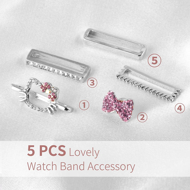 Stylish & Whimsical: Decorative Cartoon-Inspired Watch Strap Buckles & Ornamental Loops for Trendy Accessorizing