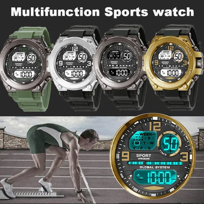 Men's Sports Watches 30M Waterproof Multifunction Clock Outdoor Military Digital Watch Smart Electronic Wristwatch for man Kids - BeeTrendyShop.COM