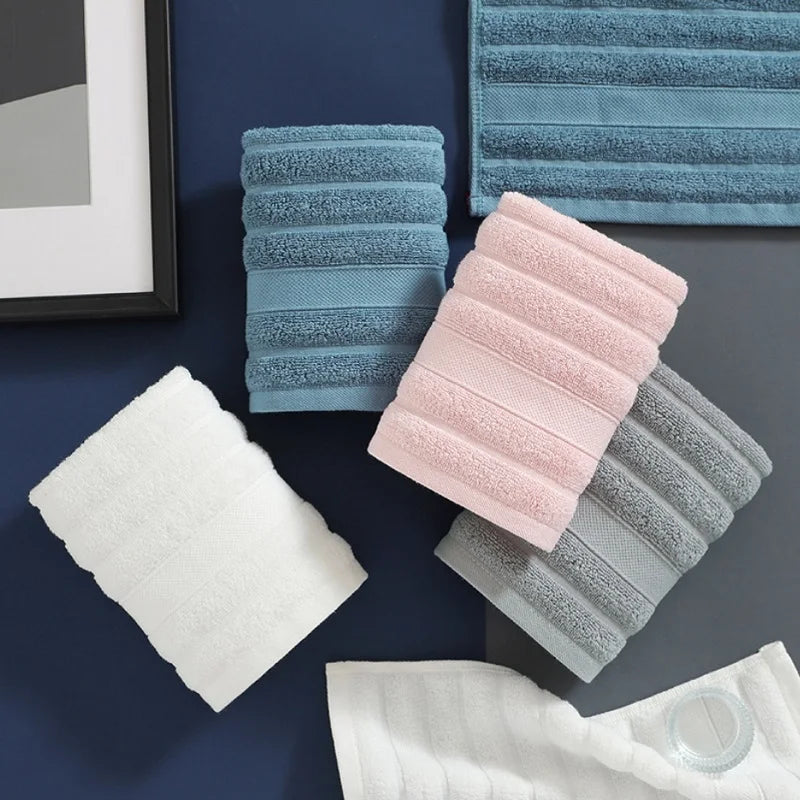 Kids Cotton Face Towel Set – Soft, Absorbent Square Hand Towels 35x35cm