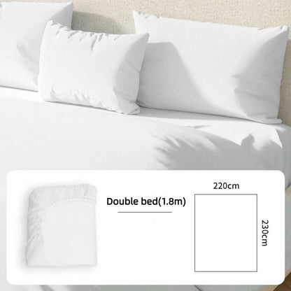 Disposable Non-Woven Fitted Sheet with Elastic Bands – Non-Slip Single & Double Bed Mattress Cover