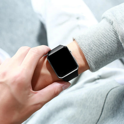 Simple Digital Watch for Men Women Fashion Sport LED Electronic Watch Black Silicone Wristband Casual Mens Watch Reloj Hombre - BeeTrendyShop.COM
