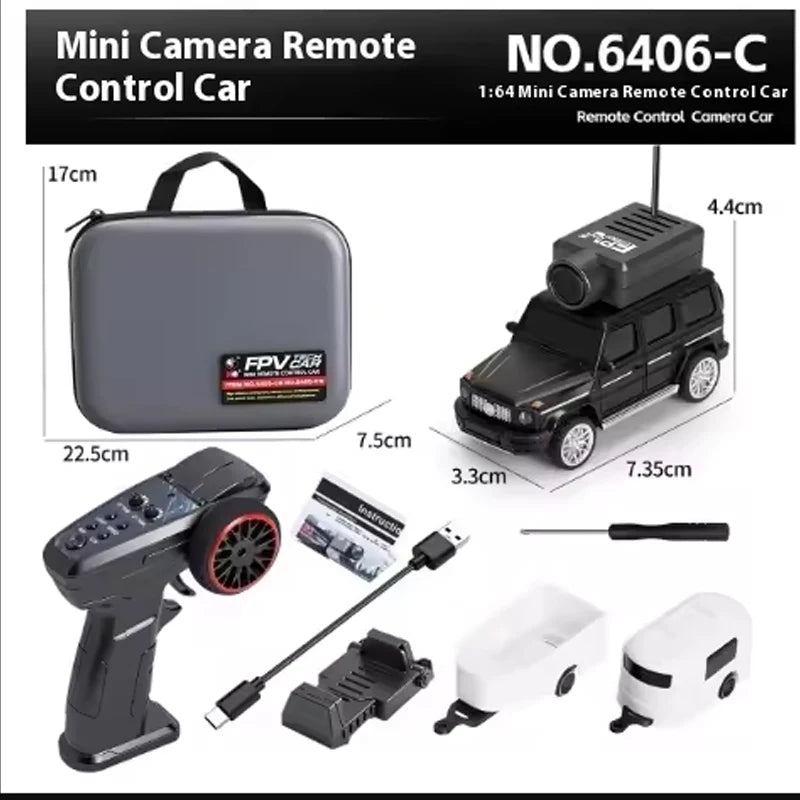 WLtoys 6401 Mini RC Car 1:64 with 720P FPV Camera | WiFi App Control | 2.4G Remote