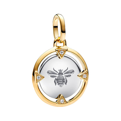 925 Sterling Silver Sunflower & Lucky Stars Charm – Sun Moon Diamond DIY Jewelry