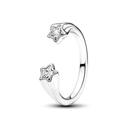 925 Sterling Silver DIY Ring – 28 Designs | Heart, Bow, Sun, Moon, Star, Flower & Crown