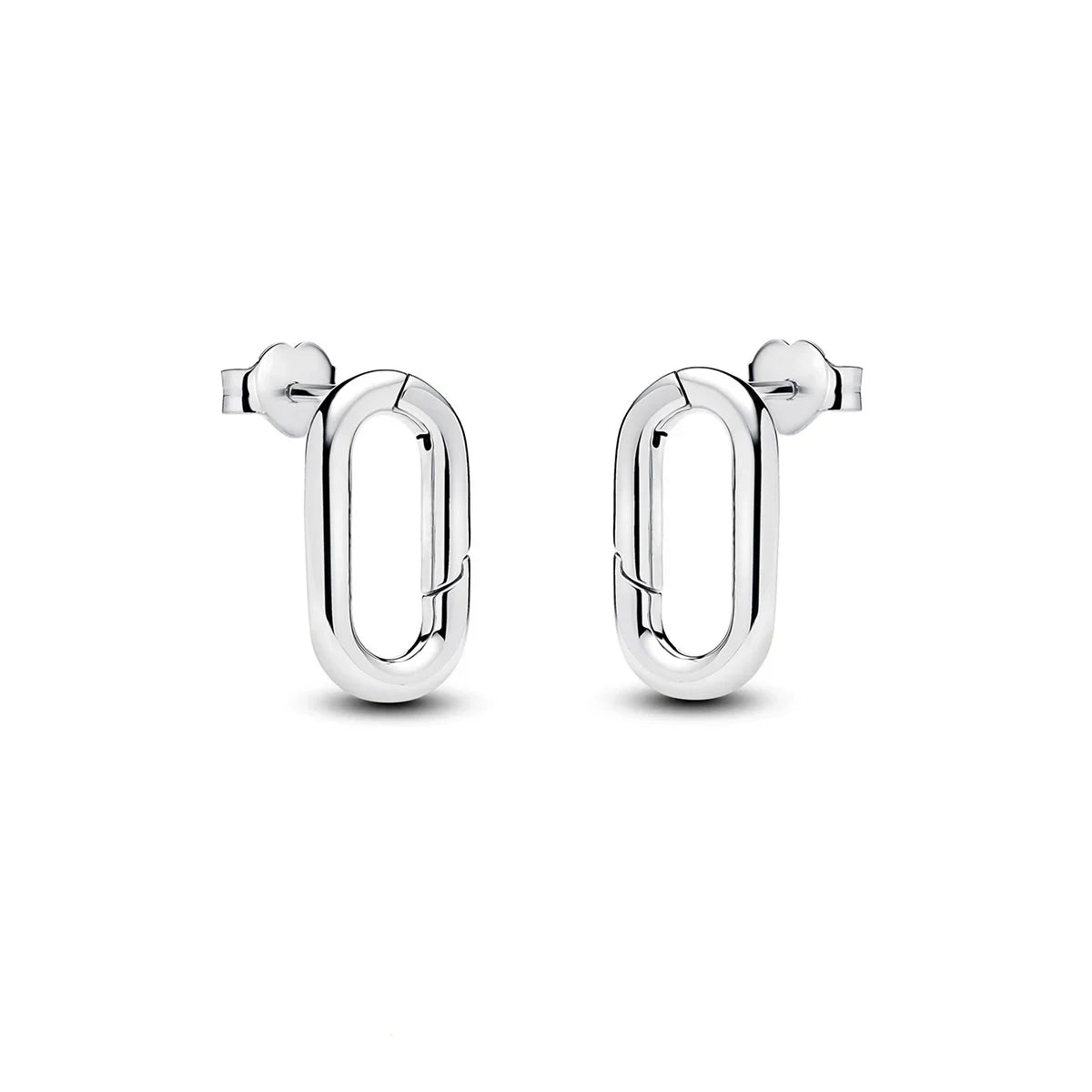 Sparkling Hoop Earrings 925 Sterling Silver Moon Pearl Heart Crystal Luxury Romantic Earing Fit Woman Wedding Party Jewelry Gift