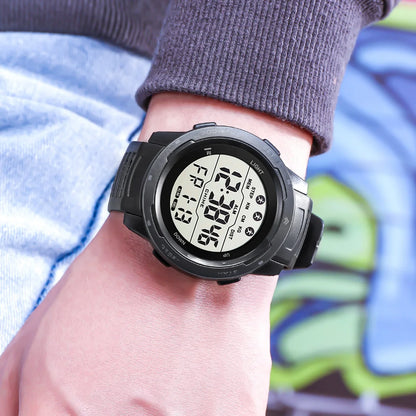 Digital Watches Men Men Numbers Sport Watch 5ATM Waterproof Back Light Round Screen Digital Multifunction Alarm Swimming - BeeTrendyShop.COM