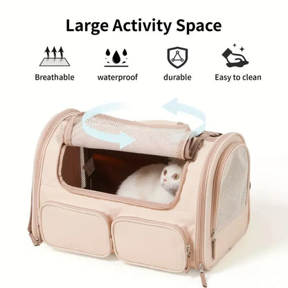 Airline Approved Pet Carrier Bag – Soft-Sided Backpack for Cats & Small Dogs
