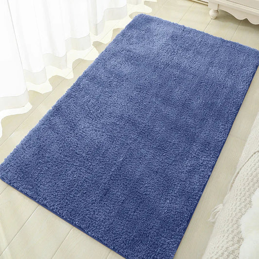 Soft Comfortable Thick Plush Floor Mat,Bathroom Floor Rug,Bedroom Carpet,Living Room Mat,Non-slip Rug,Water Absorption Anti-Slip