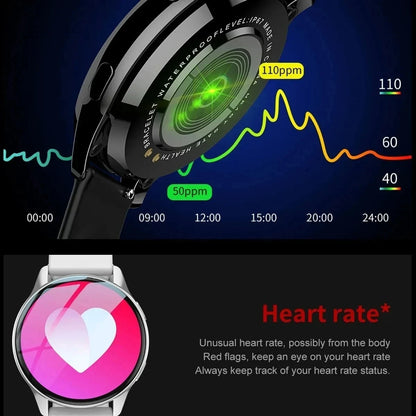 LIGE Smartwatch – Wireless Charging, Bluetooth Calls, Custom Watch Face, Fitness Tracker with Box
