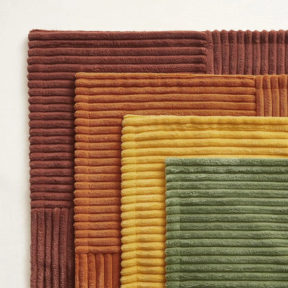 Corduroy Striped Throw Cushion Cover 45x45cm – Splicing Pillowcase for Sofa, Bed & Living Room