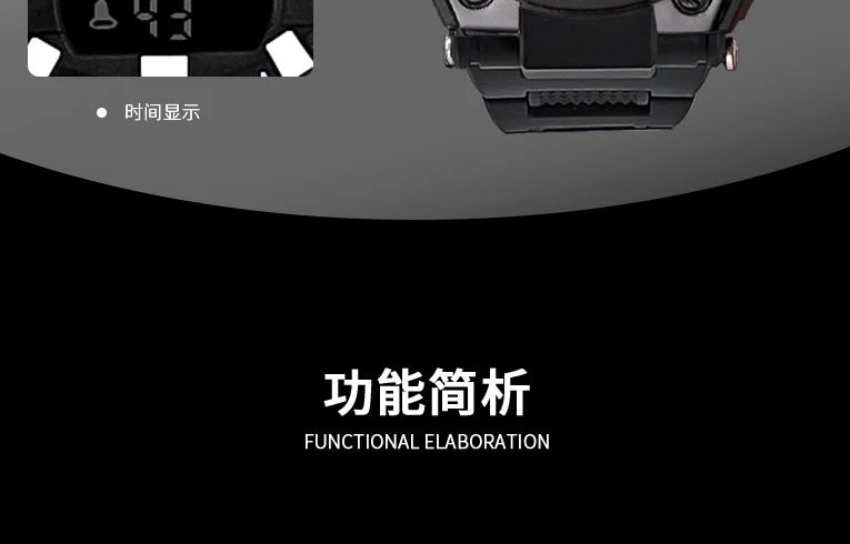 Digital Men Military Watch 50m Waterproof Wristwatch LED Quartz Clock Sport Watch Male Big Watches Men Relogios Masculino