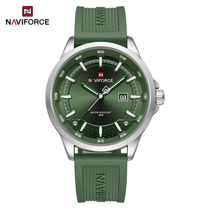 NAVIFORCE Men's Military Sport Watch – 30M Waterproof, Shockproof, Auto Date Display