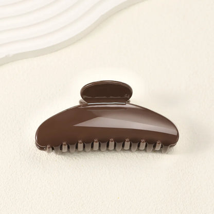 11CM Large Hair Claw Clip – Simple Plastic Crab Clamp for Women & Girls