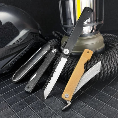 Higonokami Japanese Forged Steel Folding Knife – Outdoor Pocket Survival & EDC Tool