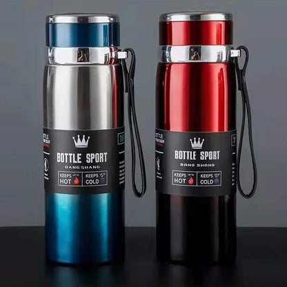 1L Stainless Steel Thermal Water Bottle – Vacuum Flask Thermos for Coffee, Tea & Water