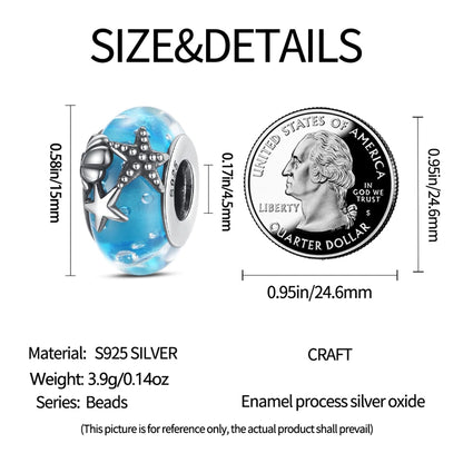 925 Sterling Silver Chameleon Luminous Butterfly Charm Bead – DIY Jewelry