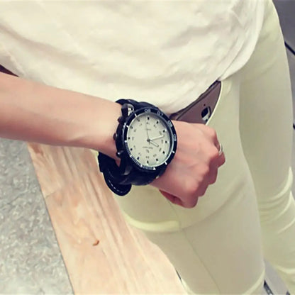 Times Unisex Women Men Wristwatch Sports Watches Outdoor Fashion Quartz Watch Large Round Dial Wristwatch - BeeTrendyShop.COM