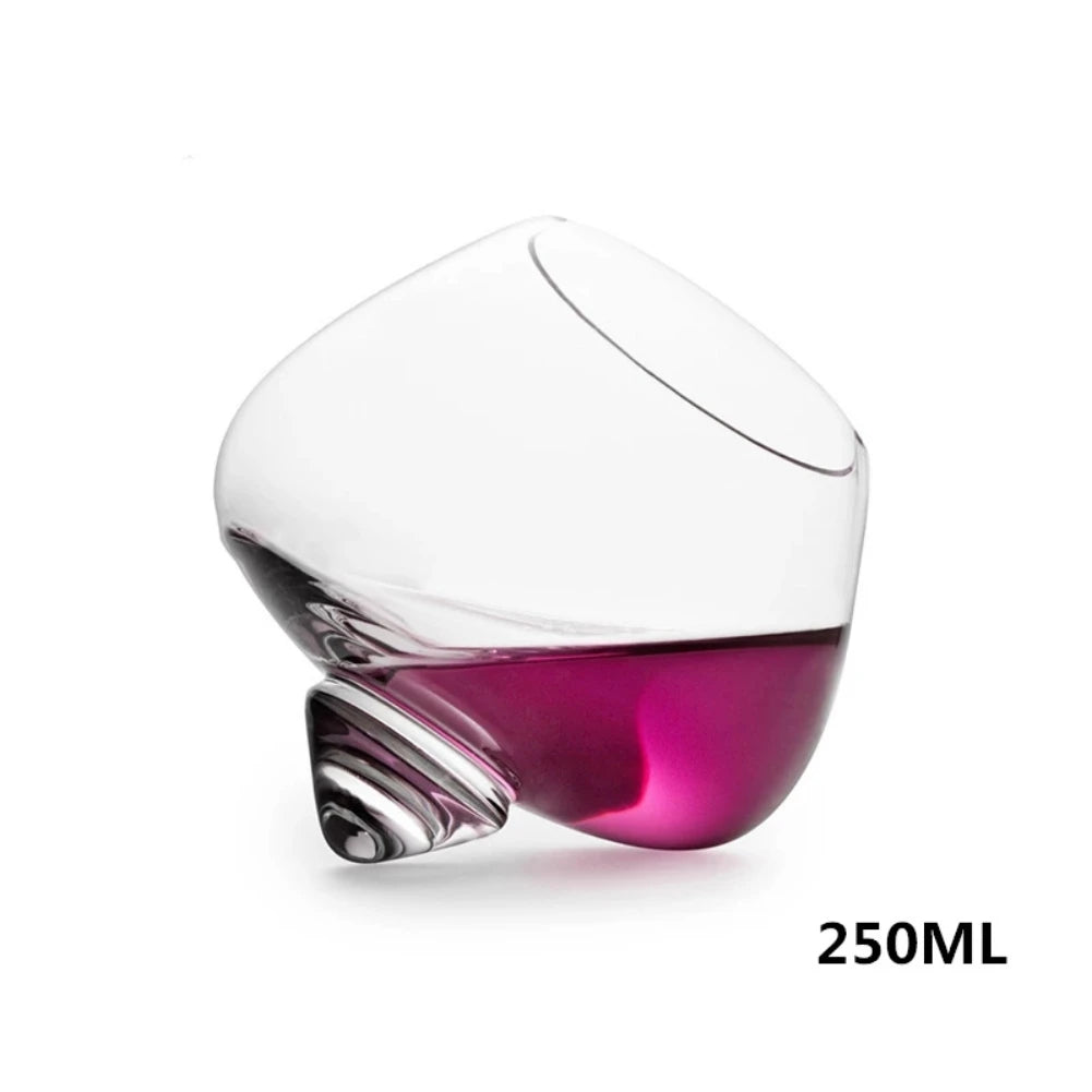 Spinning Brandy Tumbler – 250ml Big Belly Whiskey Cocktail Glass