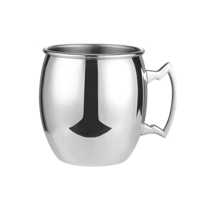 Moscow Mule Stainless Steel Mug – 530ml Beer & Cocktail Cup with Handle