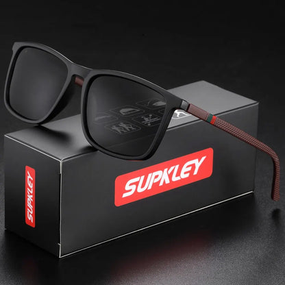SUPKLEY Sports Sunglasses for Men – Polarized UV400 Square Lightweight Eyewear