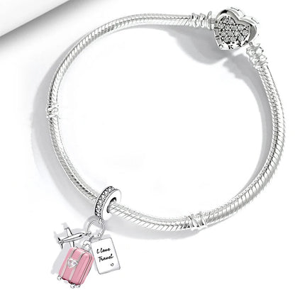 925 Sterling Silver Heart, Flower, Clover & Turtle Charm Bead – DIY Birthday Jewelry