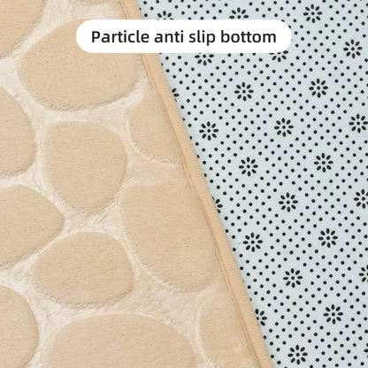 1pc Anti-Slip Cobblestone Floor Mat for Bathroom, and Absorbs Water and Reduces Slips and Falls - BeeTrendyShop.COM