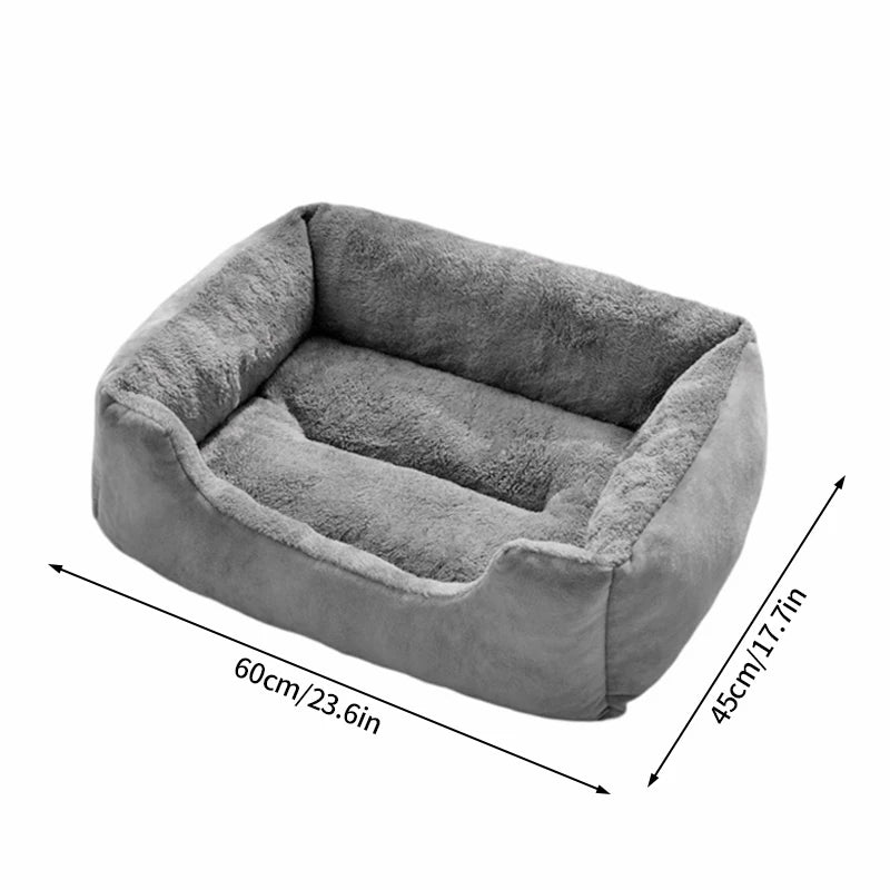 Plush Pet Bed – Soft Oval Mat for Indoor Cats & Dogs | All-Season Comfort