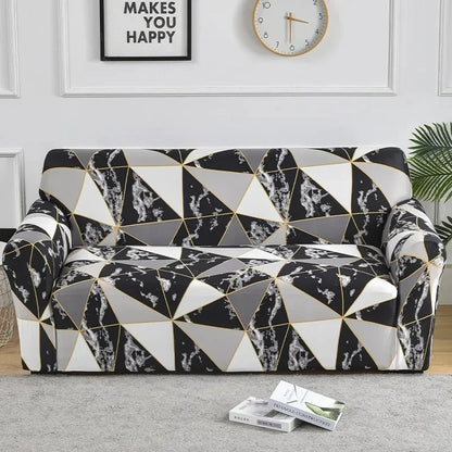 1pc Flower Printed Elastic Sofa Cover Antidirty Spandex Sofa Cover Furniture Protector for Bedroom Office Living Room Home Decor - BeeTrendyShop.COM