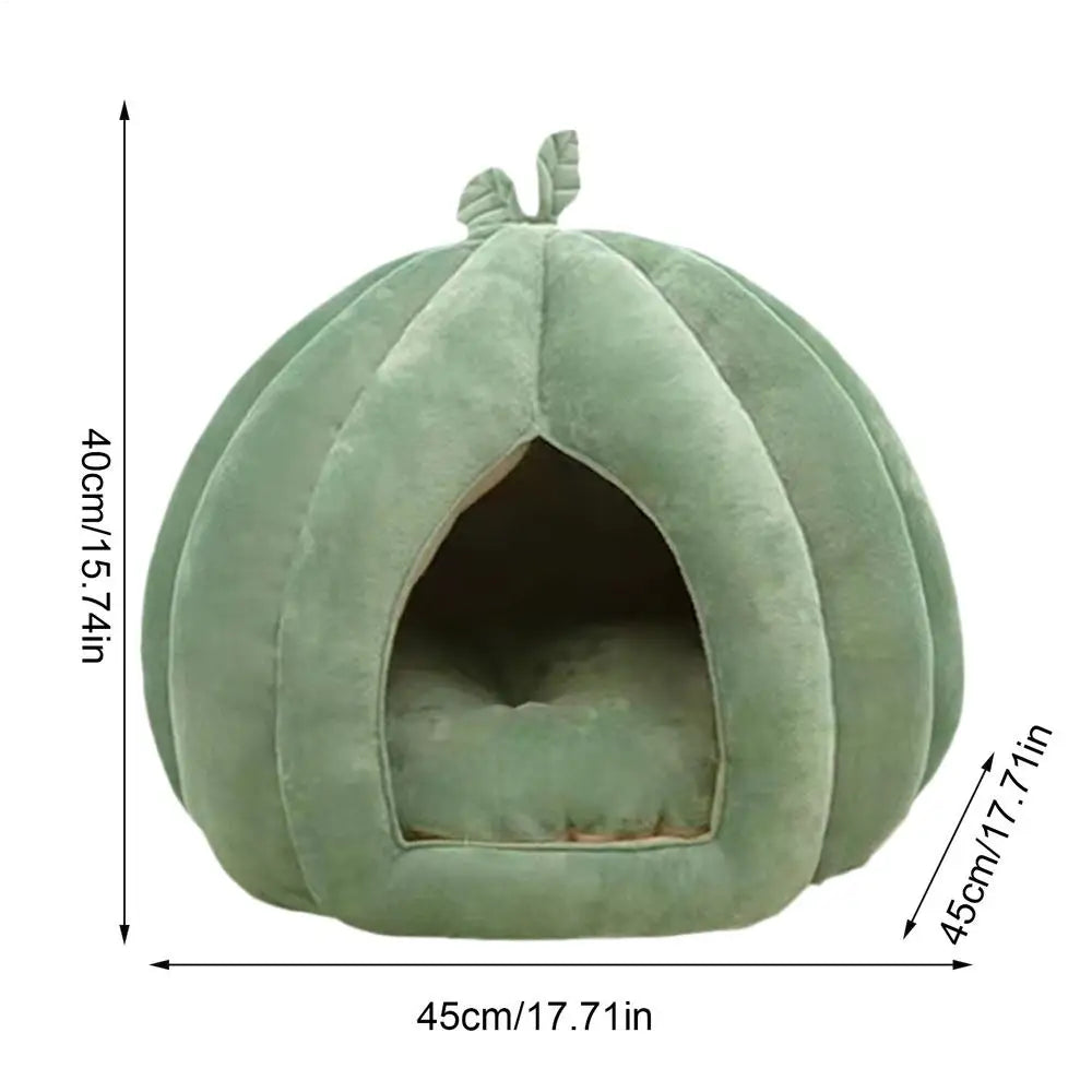 Cozy Winter Plush Pet Bed - Round Bed for Medium-Large Dogs & Cats