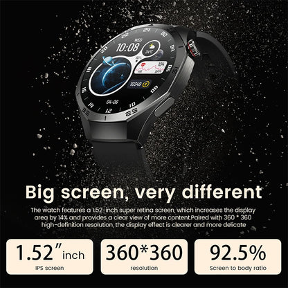 Sport Smartwatch for Android & iOS – AMOLED Screen, GPS, Heart Rate, Bluetooth Calls, Waterproof