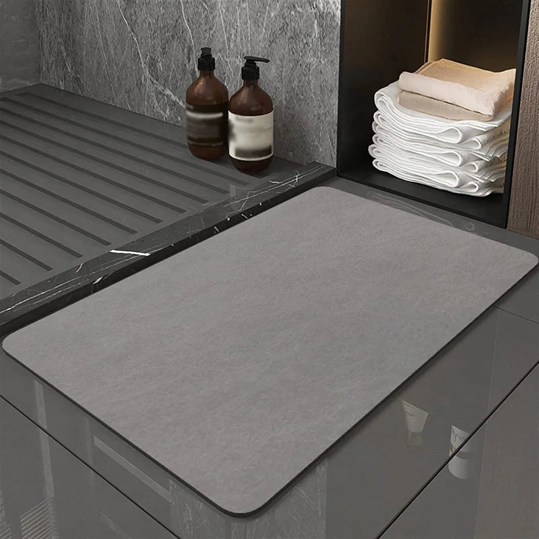 Diatomite Bath Mat – Non-Slip Super Absorbent Quick-Dry Shower & Kitchen Rug | 40x60cm