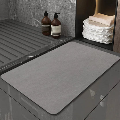 Diatomite Bath Mat – Non-Slip Super Absorbent Quick-Dry Shower & Kitchen Rug | 40x60cm