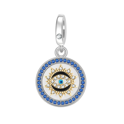 925 Sterling Silver Colorful Sun Moon Stars Dangle Charm – DIY Jewelry