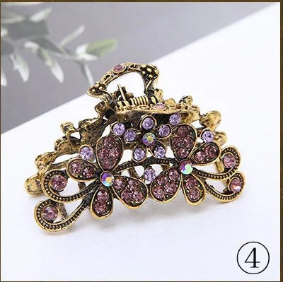 Large Frosted Square Hair Claw Clip – Solid Color Barrette for Women & Girls