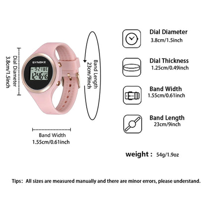 Women's Digital Watch – LED Electronic Quartz, Dress Watch, Waterproof, Unisex