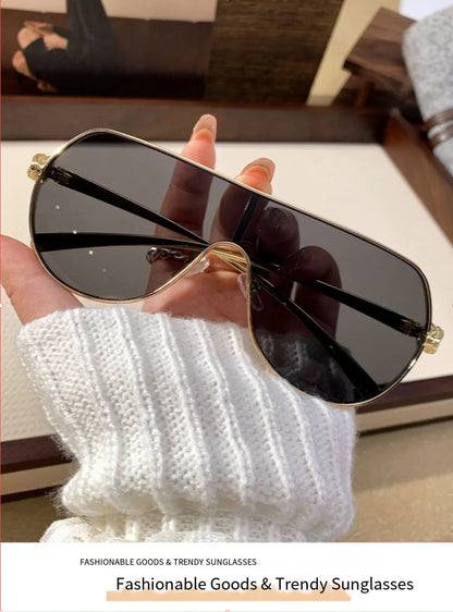 High-End Retro Frameless Sunglasses – Toad Style Metal Frame UV400 Unisex