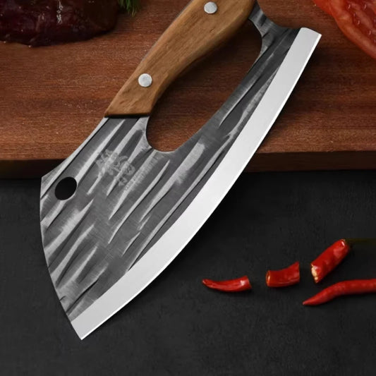 Effort Saving Chef Knife Butcher Cleaver Knife Household Vegetable Fruit Slicing Knife Stainless Steel Forged Knife For Kitchen