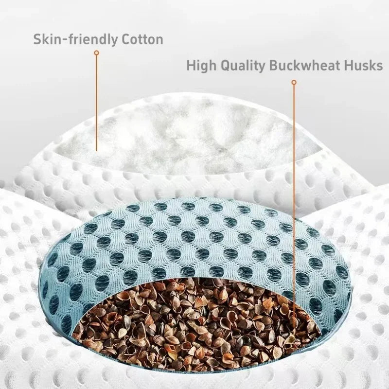 3D Memory Foam Lumbar Support Pillow 54x34cm – Quick Rebound Back Cushion for Bed, Sofa & Office