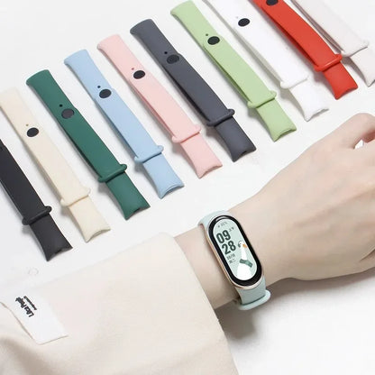 Silicone Sport Watchband for Xiaomi Mi Band 8 & 9 NFC – Waterproof Replacement Strap