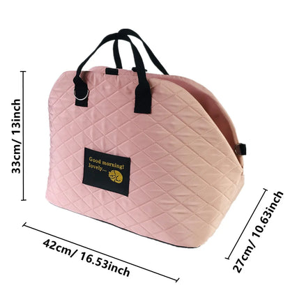 Pet Travel Carrier – Car Seat Bag for Cats & Dogs | Nylon Shoulder Handbag