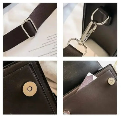 Crossbody Bag PU Leather Fashion Bags for Women Travel Handle Handbag Fashion Shoulder Messenger Bag Ladies Small Flap Bag - BeeTrendyShop.COM