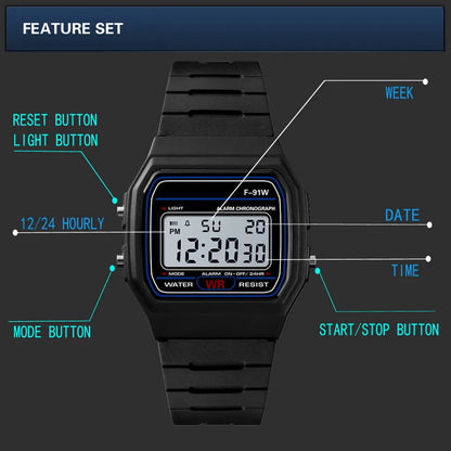 Sports Watch Men women Analog Digital Military Armys Sport LED Water Resistant Wrist Watch Band adjustable JP quartz movement - BeeTrendyShop.COM
