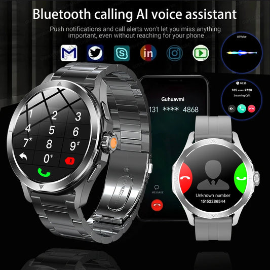 S4 Ultra Outdoor Sport Smart Watch Men AMOLED HD Screen NFC GPS Compass Heart rate Waterproof Bluetooth Call SmartWatch